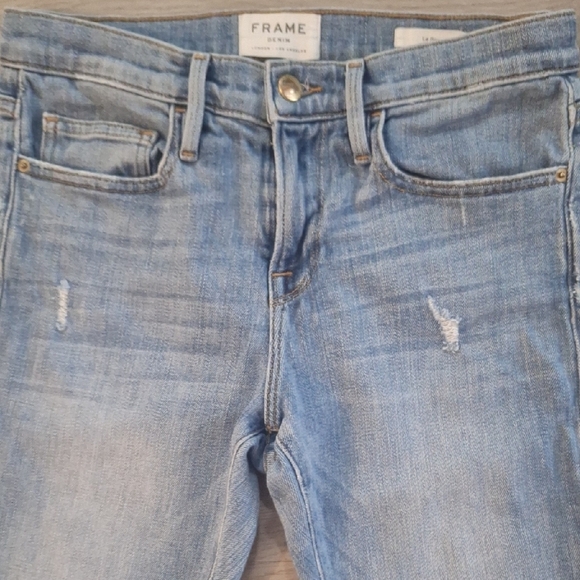 Frame Denim Light Blue Ankle Jeans - Picture 3 of 7